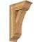 Ekena Millwork Thorton Traditional Rough Sawn Bracket w/ Offset Brace, Western Red Cedar, 8"W x 18"D x 30"H BKT0806X18X30THR01RWR - alternate 1